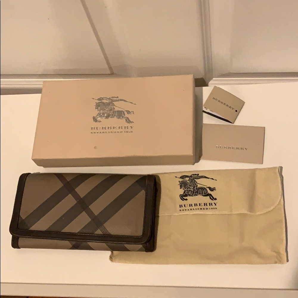Smoked Check Continental Wallet